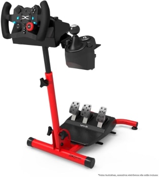 Extreme Simracing Suporte Para Volante Cockpit SR Vermelho