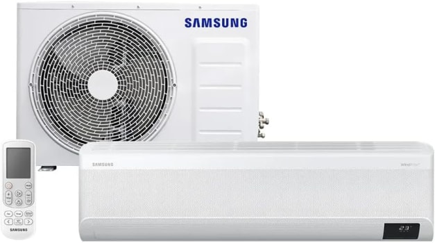 Samsung Ar-condicionado Split Inverter WindFree Connect Sem Vento 18.000 BTUs Quente e Frio AR18BSEAAWKNAZ - 220V