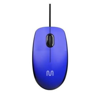 Mouse Multi MF400 1200DPI USB 3 Botões Azul - MO388