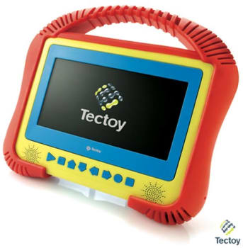 DVD Portátil Tectoy Kids com Tela de 7” e Acabamento Emborrachado - K-3001 - TEDVTK3001