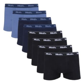 Kit Cueca Boxer Mash Cotton Masculina 8 Peças