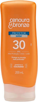 Protetor Solar Fps30 200ml, Cenoura e Bronze