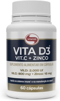 Vitafor Vita D3 Vit.C + Zinco - 60 Cápsulas