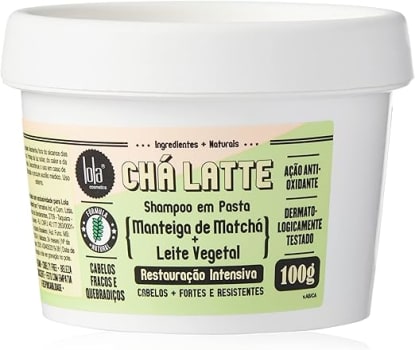 Shampoo em Pasta - Chá Latte - Matchá e Leite Vegetal, Lola Cosmetics