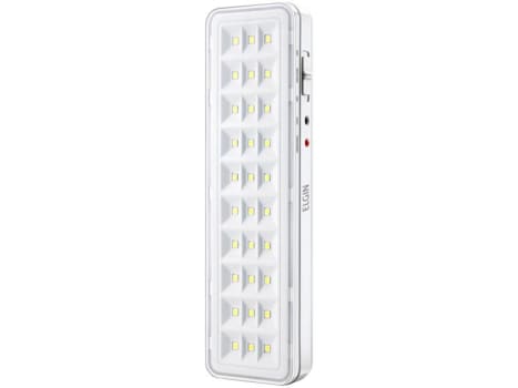 Luminária de Emergência 30 LEDs Elgin - 48LEM30L0000 - Luminária de Emergência - Magazine Ofertaesperta