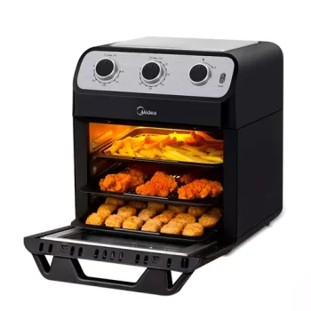 Fritadeira Sem Óleo Ovenfryer 12L Midea FFA20P1, 110V (Preto)