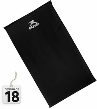 Colchonete de Exercícios em Espuma Densidade 18 Muvin Basics - Tamanho 95cm x 55cm x 3cm - Impermeável - Costura Reforçada - Fitness Funcional - Treino em Casa - Ginástica