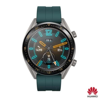 Smartwatch GT Huawei Verde com 1,39'', Pulseira de Silicone, Bluetooth e 128MB