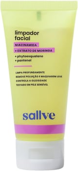 Sallve Limpador Facial 60Ml - Niacinamida Extrato De Moringa