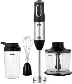 Mixer 3 Em 1 EMX02, 2 Velocidades, 600W, 110V - EOS (Inox Com Preto)