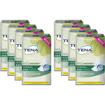 Conjunto de Absorventes Geriátricos Tena Lady Discret Normal 64 Unidades Total