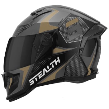 Capacete Moto Fechado Pro Tork Stealth Concept Brilhante Viseira Fumê