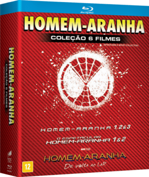 Blu-Ray Homem Aranha - Coleção 6 Filmes - 6 Discos