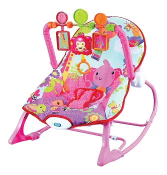 Cadeira De Descanso Musical Funtime New 18kg Maxi Baby (Rosa)