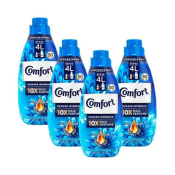 Kit 4 Amaciantes Concentrado Comfort Original 1L - Magazine Ofertaesperta