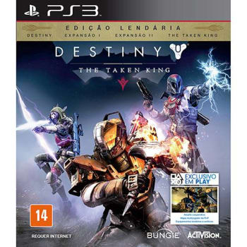 Game Destiny - The Taken King - Edição Lendária: Destiny, Espansão I, Espansão II, The Taken King - PS3