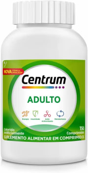 Centrum Adulto Multivitamínico De A a Zinco com Vitaminas e Minerais, 150 comprimidos