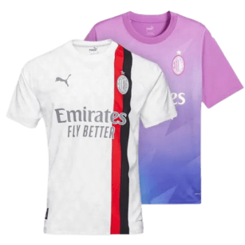 Kit Camisa Milan Away + Camisa Milan Third 23/24 Torcedor Masculina - Puma