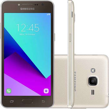 Smartphone Samsung Galaxy J2 Prime Dual Chip Android 6.0.1 Tela 5" Quad-Core 1.4 GHz 16GB 4G Câmera 8MP - Dourado