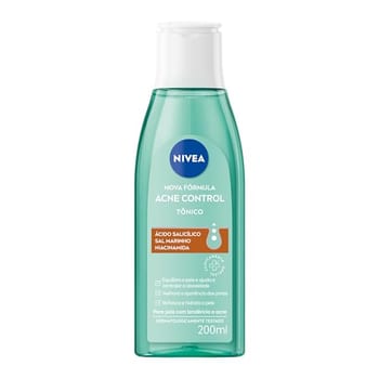 NIVEA Tônico Facial Acne Control 200ml, Controla Oleosidade, Reduz Poros, Refresca e Hidrata, Pele com Tendência a Acne