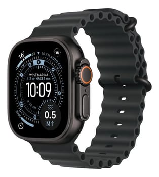 Apple Watch Ultra 3 GPS + Cellular • Caixa preta de titânio – 49 mm • Pulseira Oceano preta - Distribuidor Autorizado