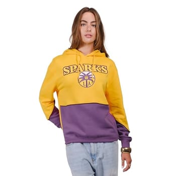 Ultra Game Moletom feminino padrão WNBA oficial super macio Stellar com capuz, cor do time