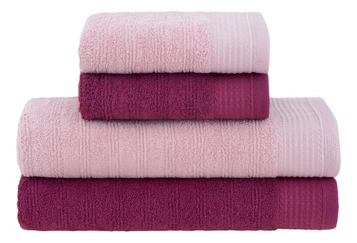 Jogo de toalhas de banho Buddemeyer Brisa 4pçs cor rosa e bordô