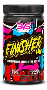 Pós Treino / Intra Treino Finisher 300g - Sabor: Fruit Punch - Fórmula Exclusiva Com 7 Ingredientes Que Auxiliam Na Recuperação Pós Treino Amino