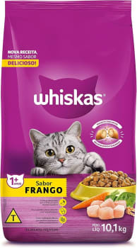 whiskas Ração Whiskas Frango Para Gatos Adultos 10 1 Kg