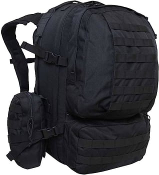 Mochila Tática Hornet 55L Cargueira, Poliéster De Alta Tenacidade E Fecho Em Polímero, Alta Resistência, Costura Reforçada