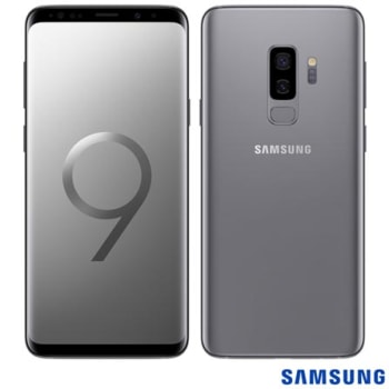 Samsung Galaxy S9+ Cinza, com Tela de 6,2”, 4G, 128 GB e Câmera Dupla 12MP+12MP - SGG965 - SGG965CNZ_PRD