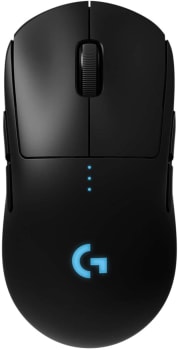 Mouse Gamer Sem Fio Logitech G PRO Wireless com Tecnologia LIGHTSPEED - RGB LIGHTSYNC - Design Ambidestro - 6 Botões Programáveis