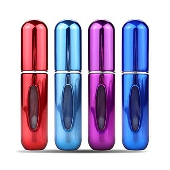 Mini frasco atomizador de perfume portátil recarregável, frasco de perfume atomizador, spray de perfume recarregável, estojo de bomba de perfume