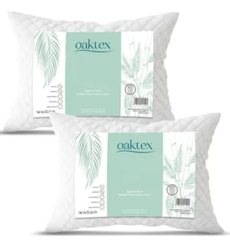 Kit C/2 Travesseiros Luxo Matelado Fibra Antialérgica 50x70 Branco