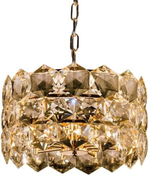 Lustre Pendente Startec Cristalle Redondo 45cm Champagne G9 Bivolt 