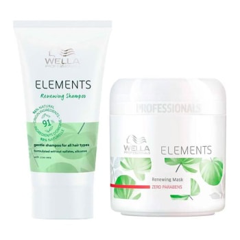 Wella Professionals Elements Renewing Kit ShampooTravel Size + Máscara - Kit de Tratamento para Cabelos - Magazine Ofertaesperta