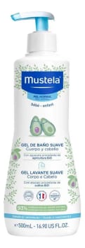 Mustela Gel Lavante Suave com Abacate Orgânico Bebê 500 ml