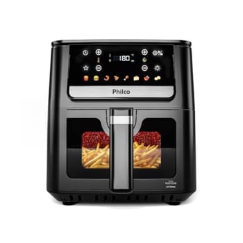 Air Fryer Philco 6,5L Visor Glass 1700W PAF65 127V