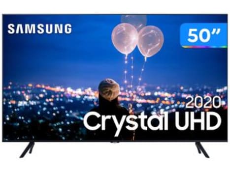 Smart TV Crystal UHD 4K LED 50” Samsung - UN50TU8000GXZD Wi-Fi Bluetooth HDR 3 HDMI 2 USB - Magazine Ofertaesperta