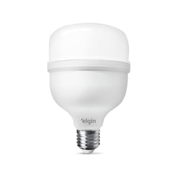 Lâmpada Super Bulbo LED T 30W 6500K Elgin Bivolt Luz Branca Fria