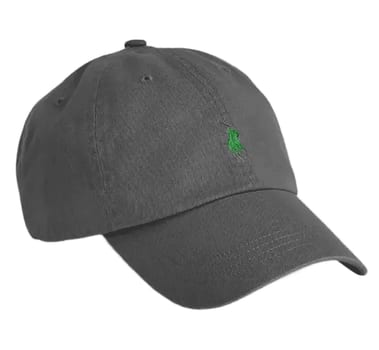 Boné Rl Original Importado Logo Bordado Aba Curva Ajustável Chumbo Unico