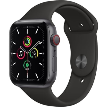 Apple Watch SE (GPS + Cellular) 44mm Caixa Dourada de Alumínio com Pulseira Esportiva