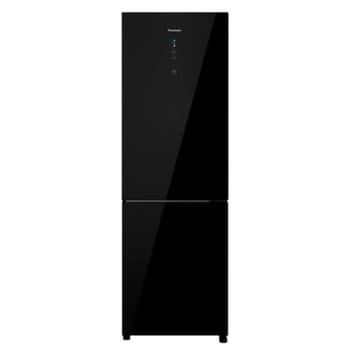 Refrigerador Bottom Freezer Panasonic de 02 Portas Frost Free com 407 Litros, Inverter e Painel Easy Touch Black Glass