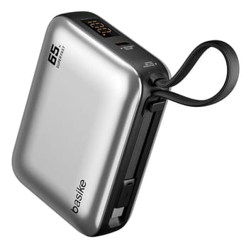 Power Bank Basike 20000mAh para Notebook e Celular com Cabo USB-C 65W