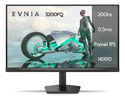 Monitor Gamer Phillips de 23.8" Full HD IPS com 200Hz