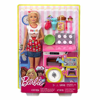 Boneca Barbie Cozinhando E Criando, Mattel, Chef De Bolinhos, Loira