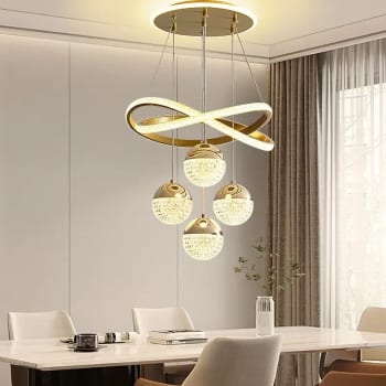 Lustre Teto Led Pendente Moderno Para Sala Quarto Cozinha