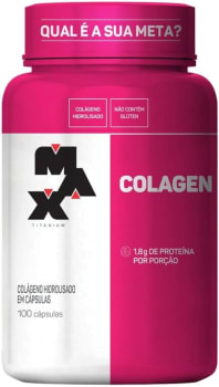 Colageno Hidrolisado 100 Capsulas - Max Titanium