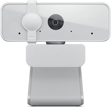 Webcam Lenovo 300 Full HD Com 2 Microfones Integrados 1080p 30fps USB Cinza Claro GXC1E71383
