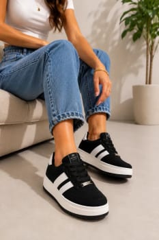 Tenis Feminino Via Marte Original Plataforma Confortavel